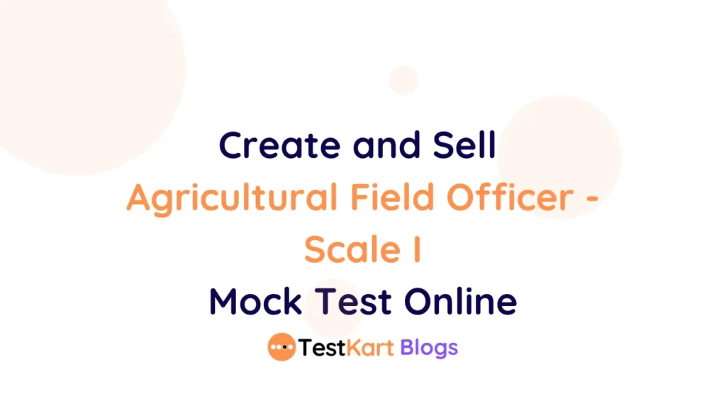 Agricultural Field Officer - Scale