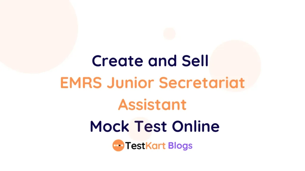 EMRS Junior Secretariat Assistant